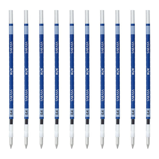 Zebra Prefeel Sarasa 0.4 Lead Ballpoint Pen Refill Blue Ink 10 Pieces Pack-Kiichin - The #1 Place for Japanese Goods in Your Hand!