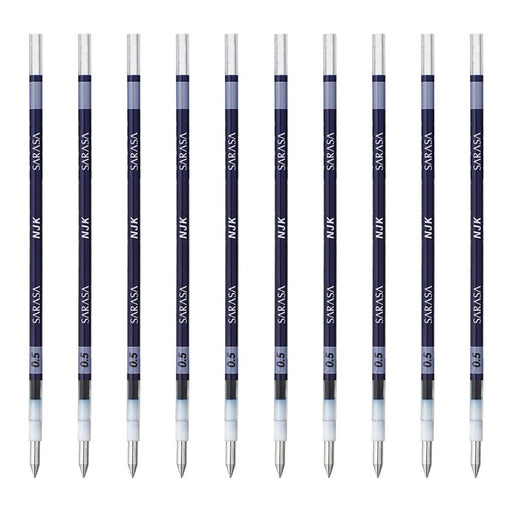Zebra Prefeel Sarasa Blue Black Ballpoint Pen Refill 0.5 Lead 10 pieces-Kiichin - The #1 Place for Japanese Goods in Your Hand!