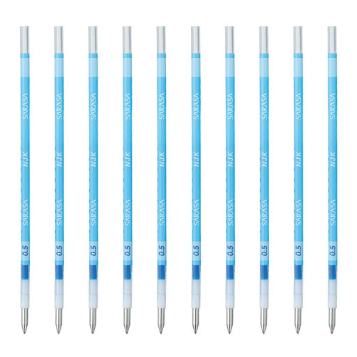 Zebra Prefeel Sarasa Light Blue Ballpoint Pen Refill 0.5 Lead 10 Pack-Kiichin - The #1 Place for Japanese Goods in Your Hand!