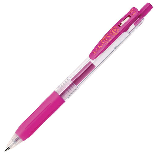 Zebra Sarasa Clip 0.3 Gel Ballpoint Pen Magenta Pack of 10-Kiichin - The #1 Place for Japanese Goods in Your Hand!