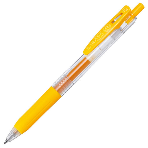 Zebra Sarasa Clip 0.7 Gel Ballpoint Pen Pack of 10 Yellow-Kiichin - The #1 Place for Japanese Goods in Your Hand!