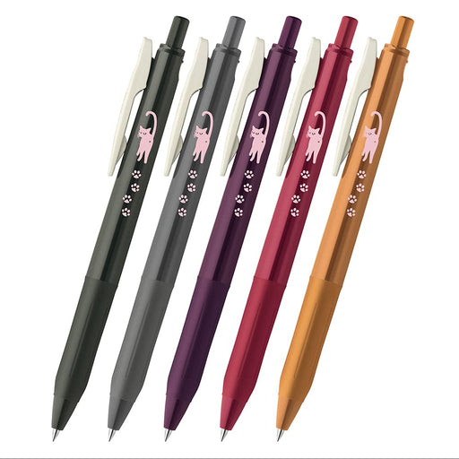 Zebra Sarasa Clip Vintage Color Gel Ballpoint Pen 0.5mm 5 Color Set Cat Series-Kiichin - The #1 Place for Japanese Goods in Your Hand!