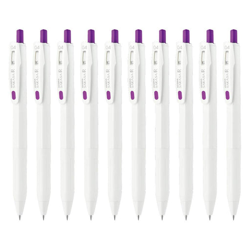 Zebra Gel Ballpoint Pen Sarasa R - 0.4mm in Purple Pack of 10-Kiichin - The #1 Place for Japanese Goods in Your Hand!