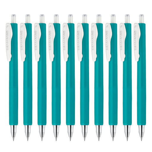 Zebra Sarasanano Gel Ballpoint Pen 0.3mm Blue Green Pack of 10-Kiichin - The #1 Place for Japanese Goods in Your Hand!