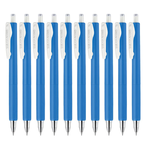 Zebra Gel Ballpoint Pen Sarasanano 0.3mm Pale Blue Pack of 10-Kiichin - The #1 Place for Japanese Goods in Your Hand!