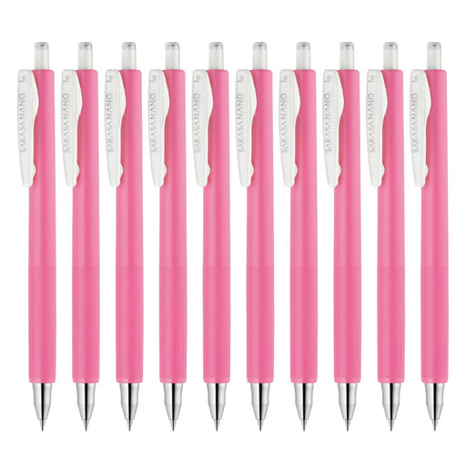 Zebra Sarasanano Pink Gel Ballpoint Pen 0.3mm 10-Piece Set-Kiichin - The #1 Place for Japanese Goods in Your Hand!