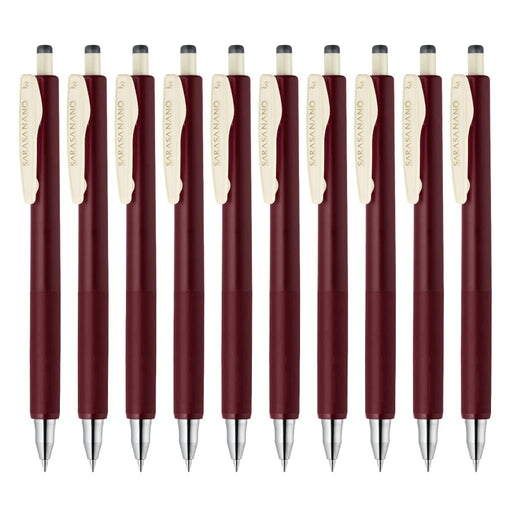 Zebra Gel Ballpoint Pen Sarasanano 0.3mm 10 Pack in Red and Black B-Jjh72-Vrb-Kiichin - The #1 Place for Japanese Goods in Your Hand!