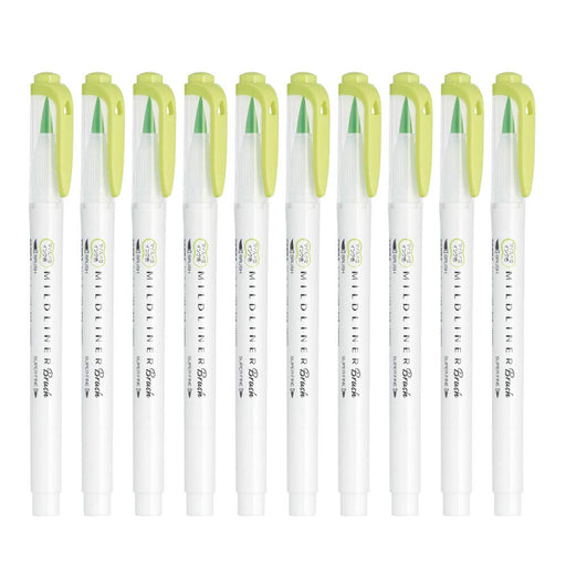 Zebra Mild Citrus Green Highlighter - 10 Piece Pack Zebra Mild Liner Blush B-Wft8-Mcg-Kiichin - The #1 Place for Japanese Goods in Your Hand!