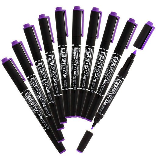 Zebra Optex Care Purple Highlighter Pack - 10 Pieces B-Wkcr1-Pu-Kiichin - The #1 Place for Japanese Goods in Your Hand!