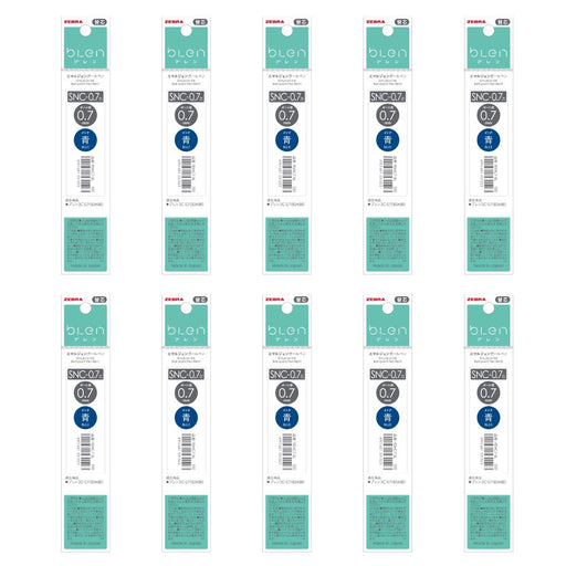Zebra Bren 3C Blue Oil-Based Ballpoint Refills 0.7 Lead Box of 10-Kiichin - The #1 Place for Japanese Goods in Your Hand!