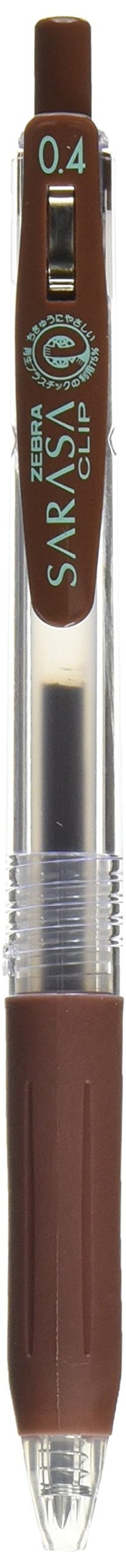 Zebra Sarasa Clip 0.4 Smooth Brown Ink Fine Point Pen Jjs15-E-Kiichin - The #1 Place for Japanese Goods in Your Hand!