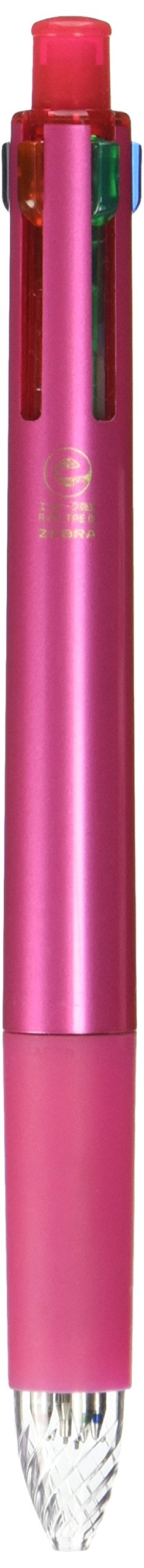 Zebra Multicolor 0.5 Ink in Black Blue Red Green with Pink Shaft B4Sas11-P-Kiichin - The #1 Place for Japanese Goods in Your Hand!