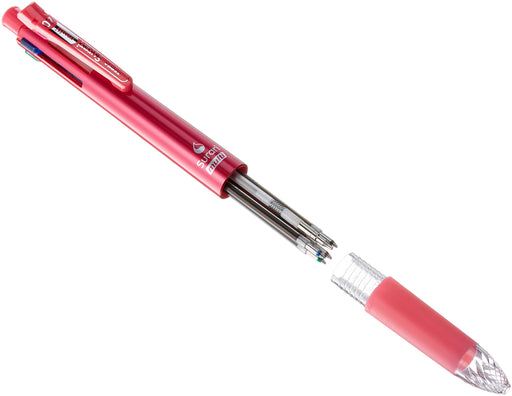 Zebra Multi 0.7 Ink 4-color Pack (Black Blue Red Green) with Pink Shaft B4Sa11-P-Kiichin - The #1 Place for Japanese Goods in Your Hand!