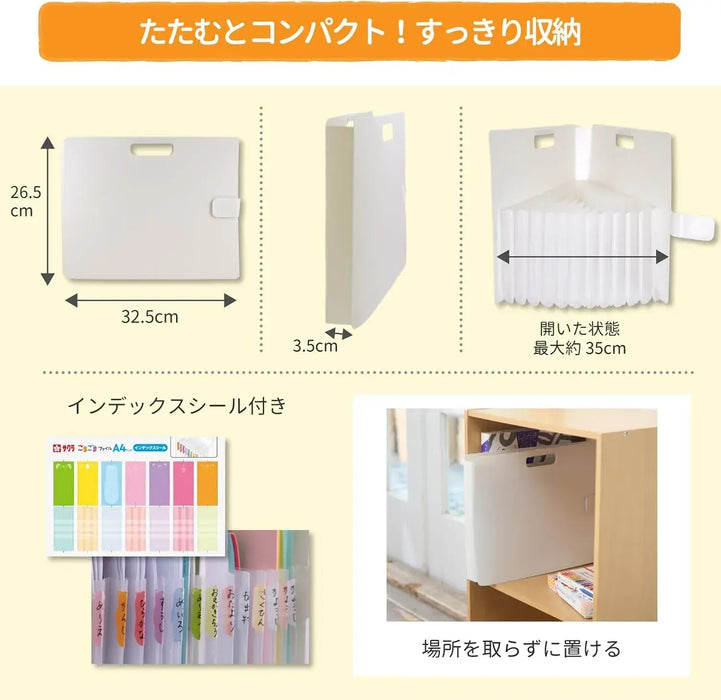 Cray-Pas Sakura Crepas Document Storage Case A4 Pastel Blue