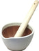 Genju Seitojo Motoshi Ishimi Silicone Bottom Mortar and Pestle Set - White Mat Medium - 4956795050255