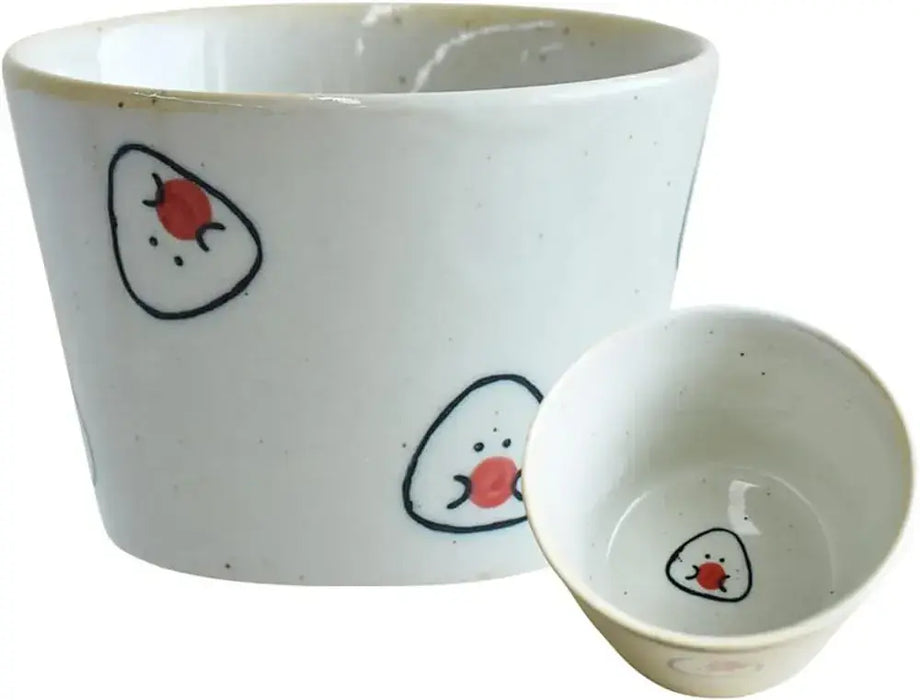 Ippinsha Gyutto Onigiri-san Dish Chopstick Rest Bean Plate Made in Japan - 2 Plum - 4536818470729