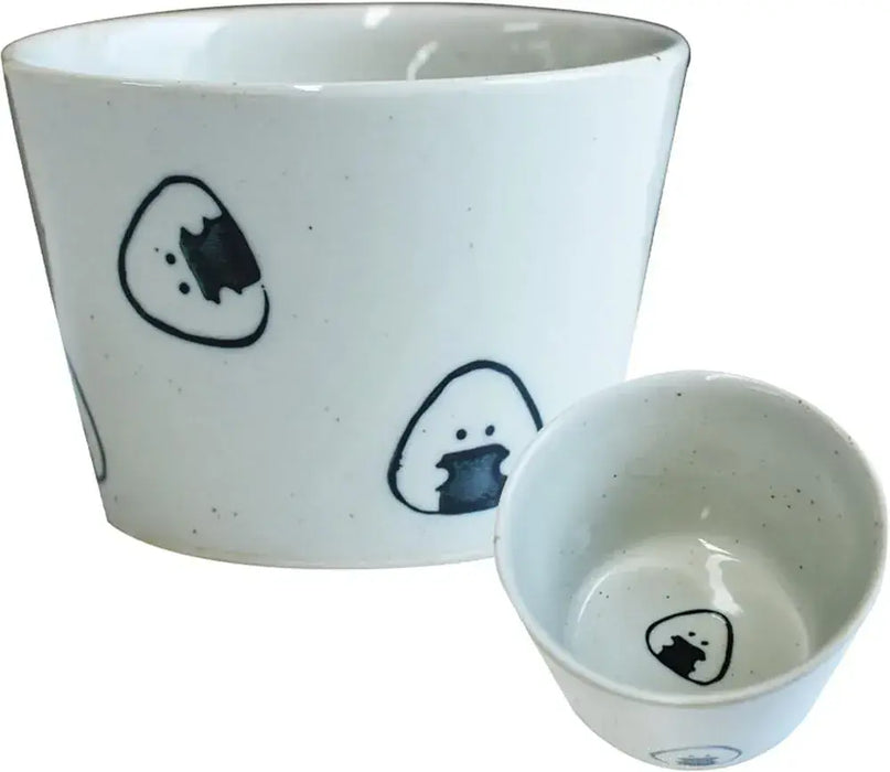 Ippinsha Gyutto Onigiri-san Dish Chopstick Rest Bean Plate Made in Japan - Glue - 4536818470712