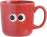 Ippinsha Iroiro Ome-me Mug Made in Japan Ceramic Drinkware - Red - 4536818442115