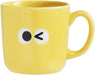 Ippinsha Iroiro Ome-me Mug Made in Japan Ceramic Drinkware - Yellow - 4536818442122