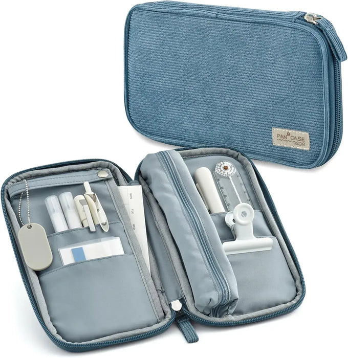 Kokuyo Pencil Case Pouch Carrier Bag - Blue - 4901480398198