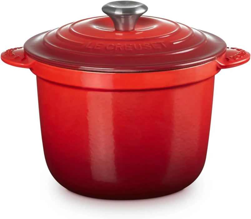 Le Creuset Cast Enameled Two-Handed Cocotte Pot 18 Cherry Red Oven Safe Le Creuset - Cherry Red 20cm
 - 0024147330660