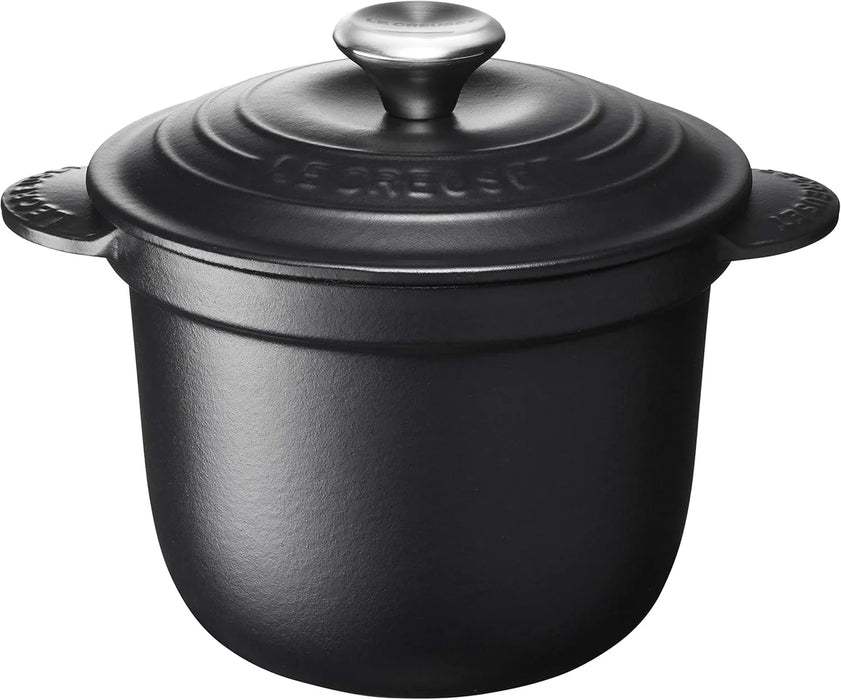 Le Creuset Cast Enameled Two-Handed Cocotte Pot 18 Cherry Red Oven Safe Le Creuset - Matte Black 18cm
 - 0024147301868