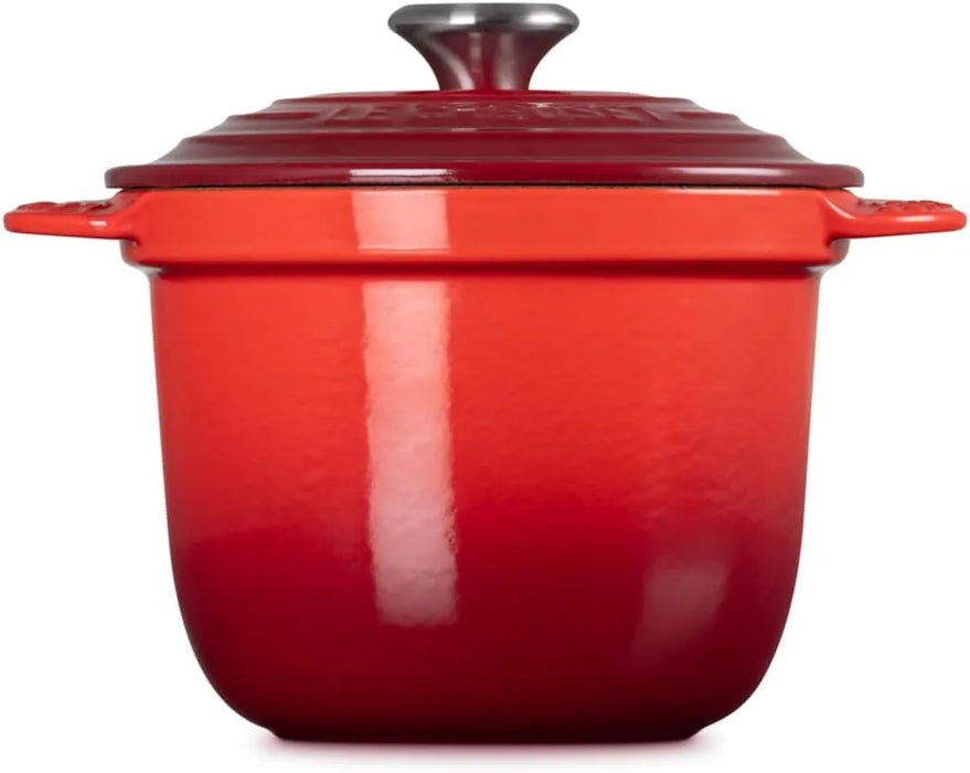 Le Creuset Cast Enameled Two-Handed Cocotte Pot 18 Cherry Red Oven Safe Le Creuset