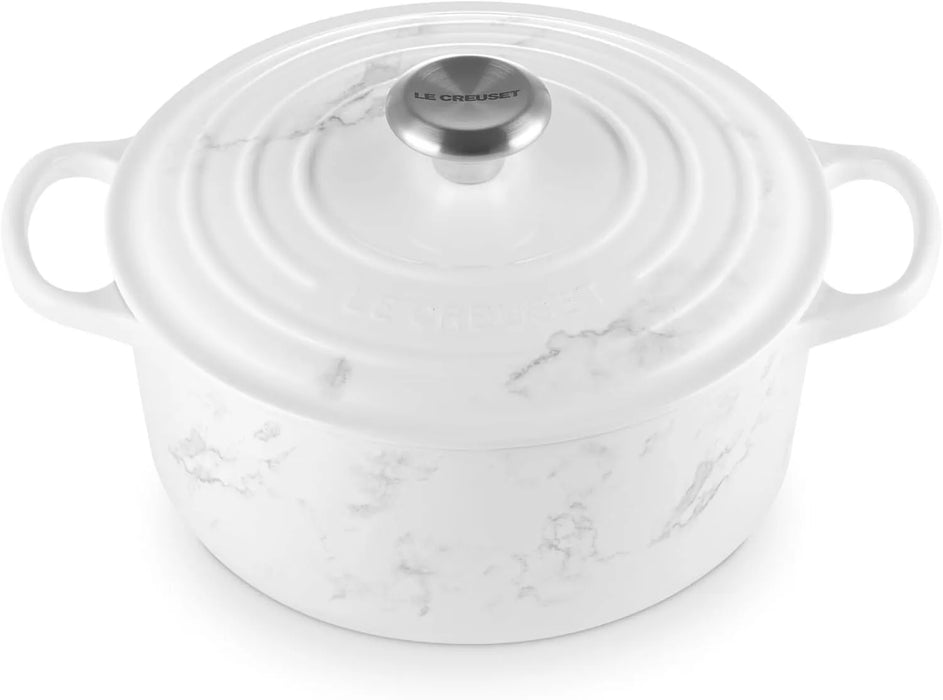 Le Creuset Signature Round Casserole with Lid 11 Inch Induction Compatible Le Creuset - Marble
 - 0024147311454