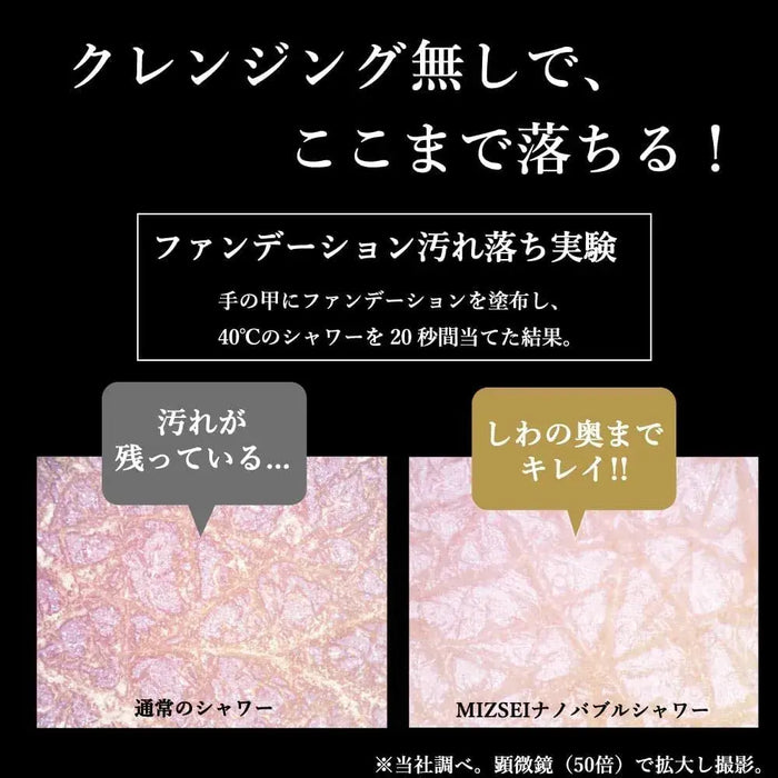 Mizsei Micro Nano Bubble Showerhead Bubbly Misty Shower 2.0