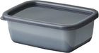 Noda Horo GS-L Enameled Heat Resistant Storage Container with Lid - Rectangular Deep M - 4976045077153