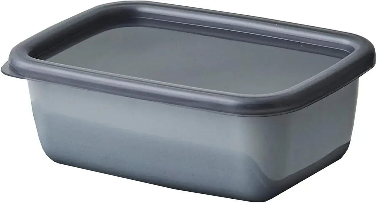 Noda Horo GS-L Enameled Heat Resistant Storage Container with Lid - Rectangular Deep L - 4976045077160
