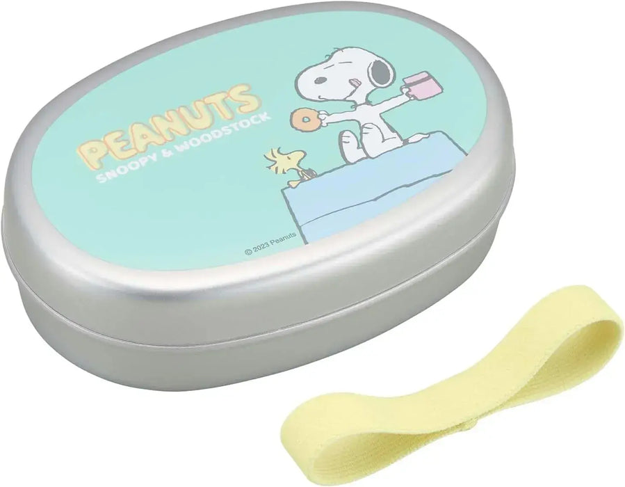 OSK Snoopy Dessert Container Made in Japan Microwave Safe Nesting - Aluminum Bento Box M w/ Partitions - 4970825143052