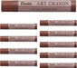 Pentel PTAC Art Crayons Creative Drawing Supplies - Indian Red - 4902506436849