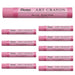 Pentel PTAC Art Crayons Creative Drawing Supplies - Rose Pink - 4902506426628