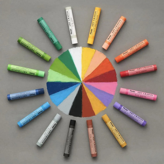 Pentel PTAC Art Crayons Creative Drawing Supplies