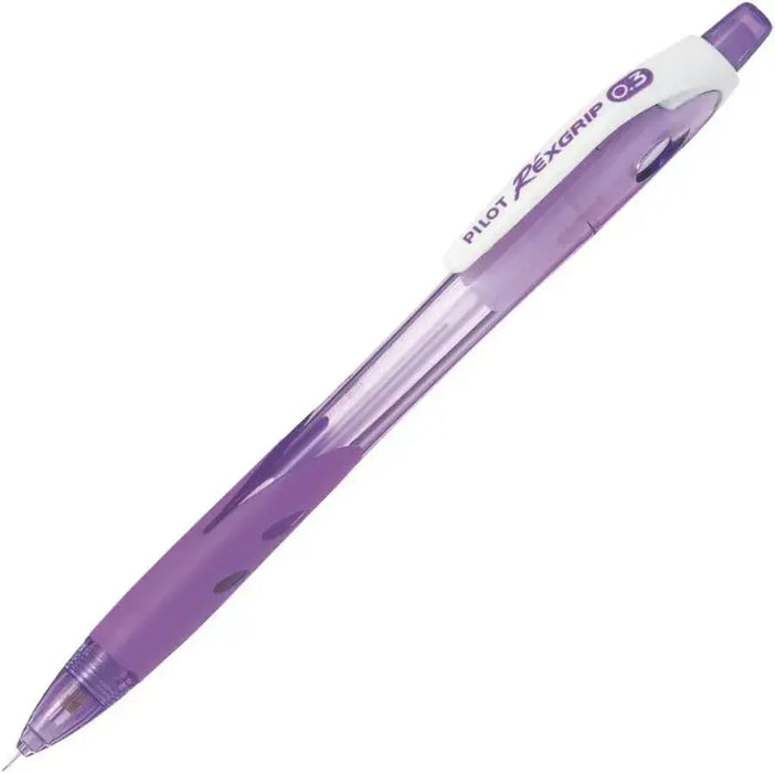 Pilot Mechanical Pencil Rex Grip Writing Instrument - Clear Violet - 4902505484063