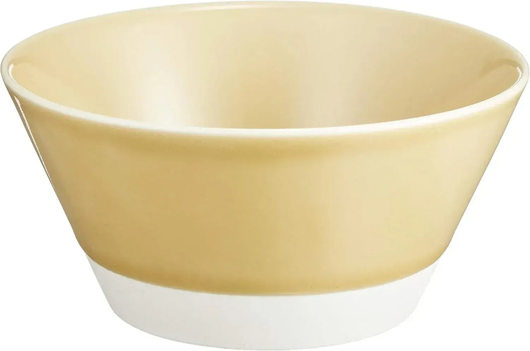 Saikai Pottery Essence Celadon Glaze Bowl - Yellow Enamel - 4965451472096