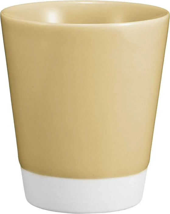 Saikai Pottery Essence Celadon Glaze Bowl - Yellow Enamel Cup - 4965451471051