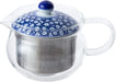 Saikai Pottery Hasami Ware Glass Pot with Stainless Steel Tea Strainer