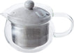 Saikai Pottery Hasami Ware Glass Pot with Stainless Steel Tea Strainer - 05 Purple - 4965451736082