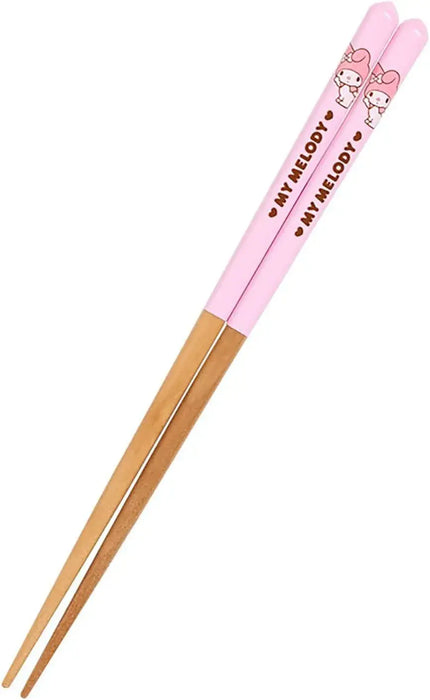 Sanrio Hangyodon Chopsticks with Mascot Character Accessory - My Melody 25 - 4550624468473