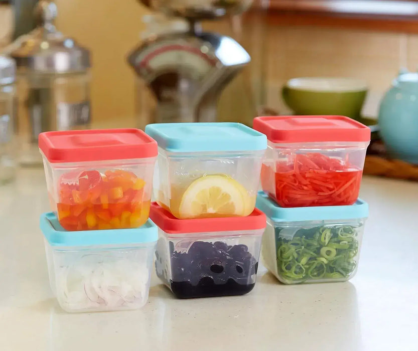 Smile Kids Storage Containers with Lids That Turn into Tongs