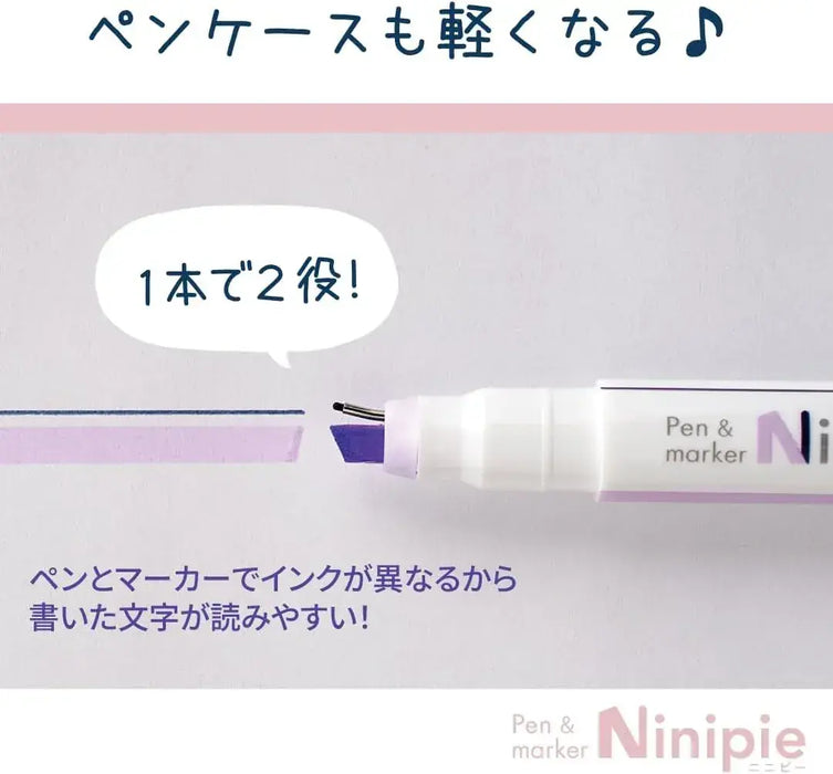 Sun-Star Stationery Pen and Line Markers Water-Based Set of 6