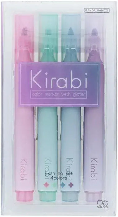 Sun-Star Water Based Glitter Marker Kirabi Seasonal Set - Time Set - 4901770782706
