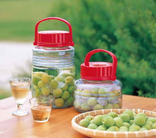 Aderia 2L Plum Wine Bottle - Japanese Made Glass Container-Kiichin - The #1 Place for Japanese Goods in Your Hand!