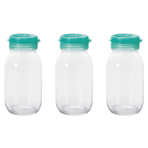 Aderia Japan 3Pc 925Ml Green Storage Container - User-Friendly Pot Bottle for Cold Water, Barley Tea, and Plum Wine-Kiichin - The #1 Place for Japanese Goods in Your Hand!