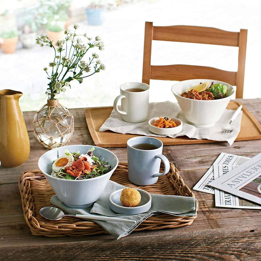 what I need Aito Mino Ware Ciel Cafe Set White - Bowl 17cm Mug 260ml Plate 9cm - Dishwasher/Microwave Safe - Made in Japan 520146-Kiichin - The #1 Place for Japanese Goods in Your Hand!