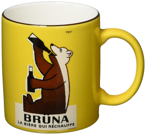 Aito Raymond Savignac Mug Yellow Brunat 320ml Large Japan 240001-Kiichin - The #1 Place for Japanese Goods in Your Hand!