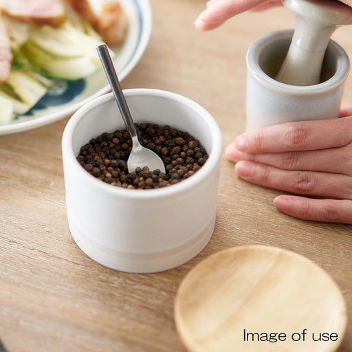 Aito Canister Storage Container 220ml White Mino Ware-Kiichin - The #1 Place for Japanese Goods in Your Hand!