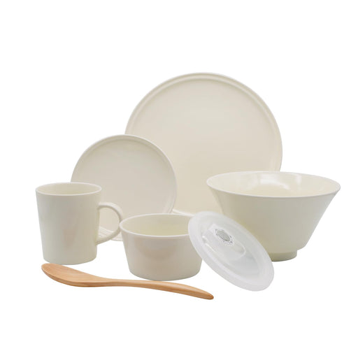 Aito Ciel Tableware Set 6Pc White Dishwasher/Microwave Safe 567-509 Japan-Kiichin - The #1 Place for Japanese Goods in Your Hand!